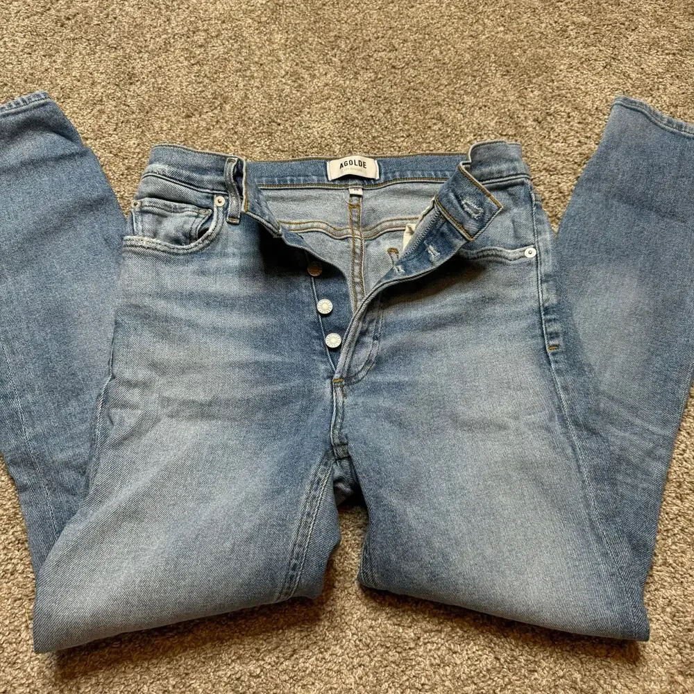 Agolde Nico High Rise Slim Fit in Embark Size 26 - Picture 2 of 6